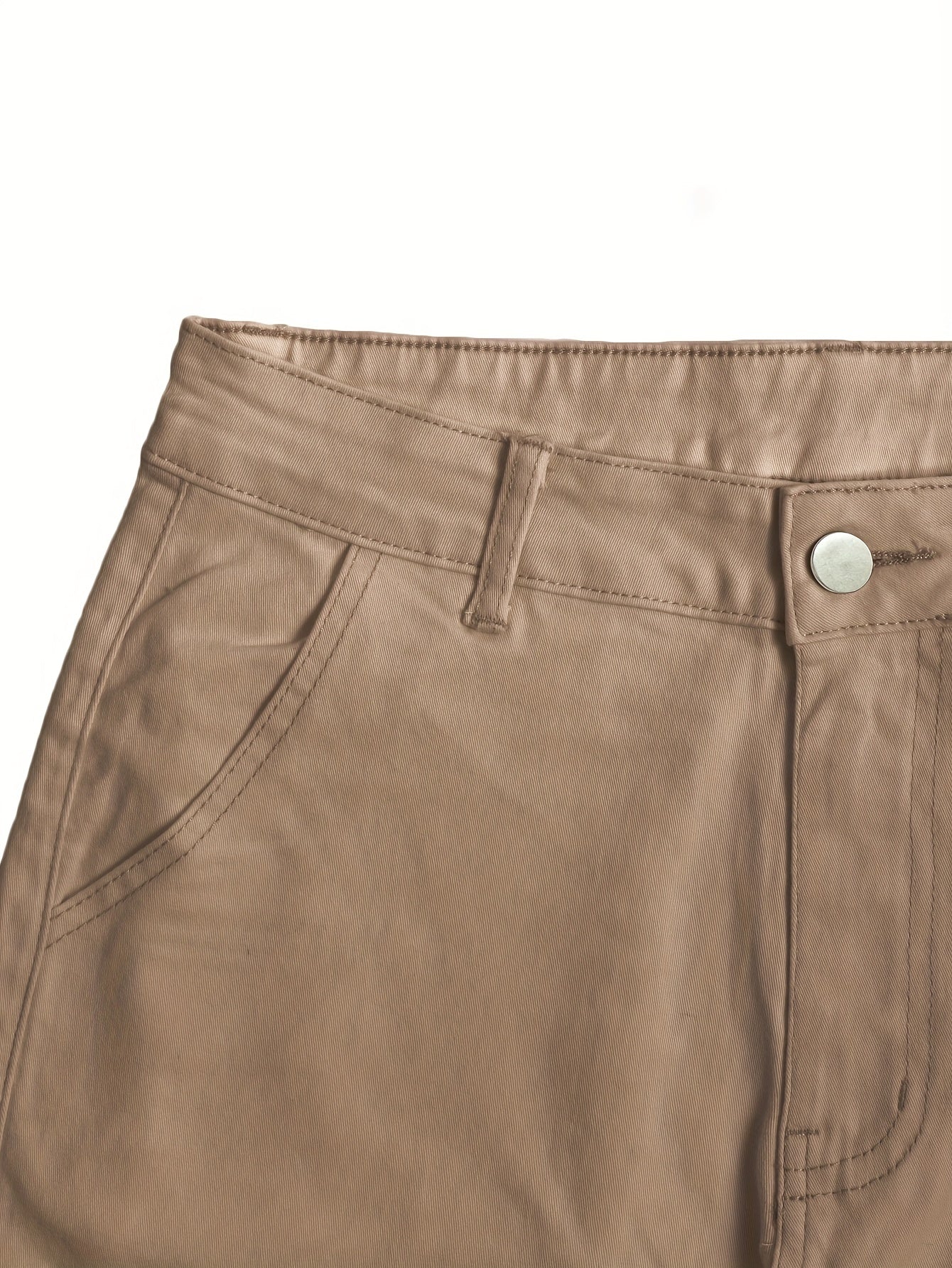 Women's Street Style Cargo Pants, Multi-Pocket Design, Denim Long Trousers Jeans, Casual And Trendy For Fall