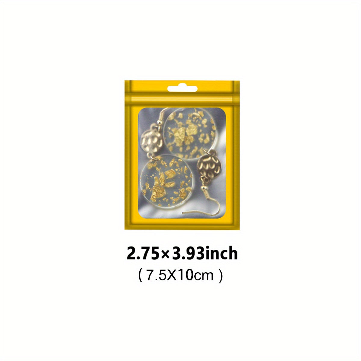 [Holographic Zipper Lock Bags] 100-Pack Holographic Zipper Lock Resealable Bags | Moisture-Proof Aluminum Foil Polyester Film Flat Transparent Window Pouch for Electronics/Jewelry/Cosmetics Organization, 4 Size Options, Non-f - DOGOMET DIGITAL PLUS