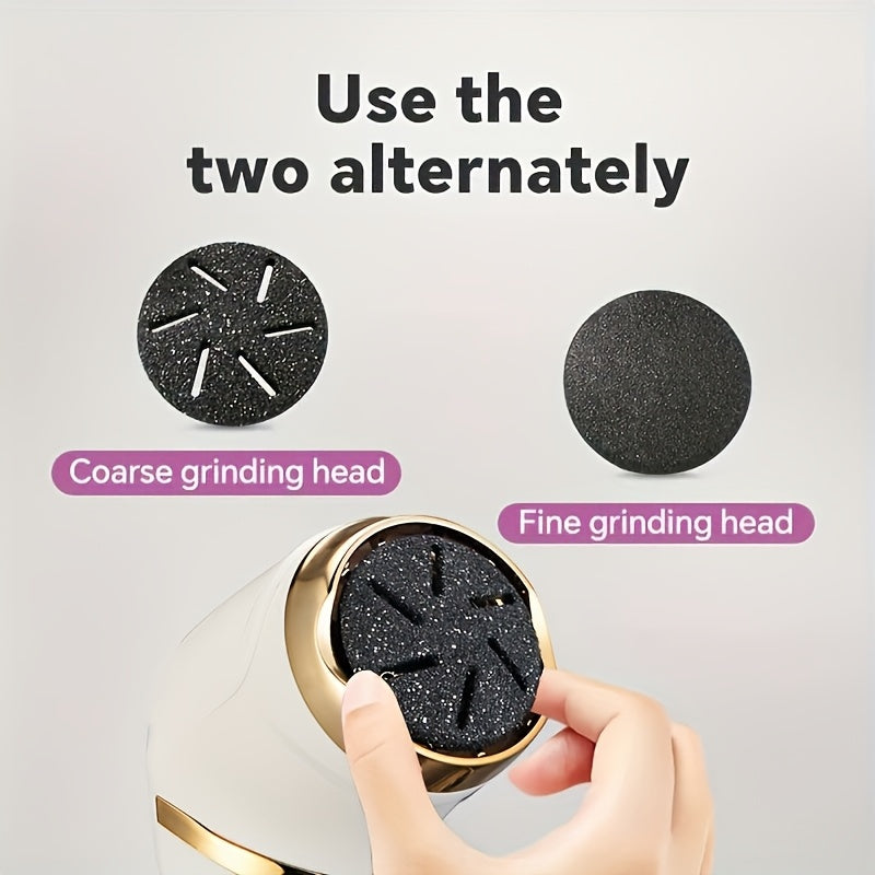 [Electric Pedi Machine] MIGUAN Electric Feet & Remover Device - Cordless, Rechargeable Electric Pedi Machine with, Low-Allergy, Powerful suction & Massage - Heavy-Duty Plastic Construction for, Cracked Heels, Plantar Warts, D