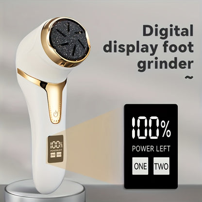 [Electric Pedi Machine] MIGUAN Electric Feet & Remover Device - Cordless, Rechargeable Electric Pedi Machine with, Low-Allergy, Powerful suction & Massage - Heavy-Duty Plastic Construction for, Cracked Heels, Plantar Warts, D