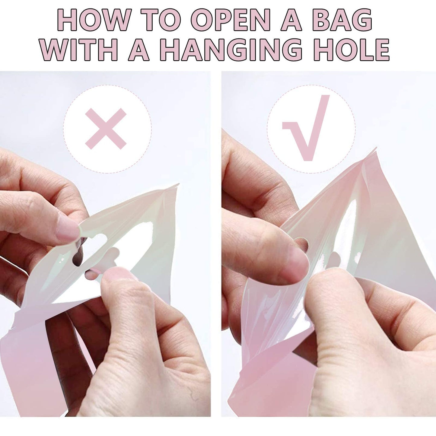 [Holographic Zipper Lock Bags] 100-Pack Holographic Zipper Lock Resealable Bags | Moisture-Proof Aluminum Foil Polyester Film Flat Transparent Window Pouch for Electronics/Jewelry/Cosmetics Organization, 4 Size Options, Non-f - DOGOMET DIGITAL PLUS